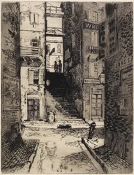 Water Street Stairs, Looking Up, 1881